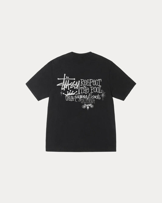 STUSSY RESPECT THE POOL TEE PIGMENT DYED
